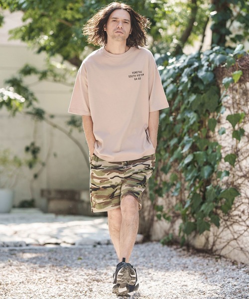 CAMBIO(カンビオ)の「mt8951- ビッグシルエットプリントTシャツ(Vietjan)(Tシャツ/カットソー・メンズ・グレー/ホワイト/ピンク・S/M/L/XL)」の12枚目の写真
