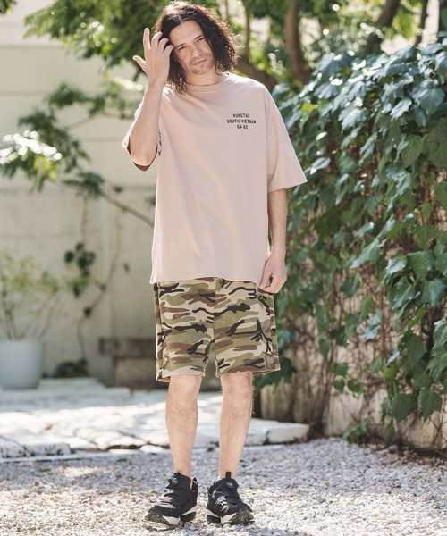 CAMBIO(カンビオ)の「mt8951- ビッグシルエットプリントTシャツ(Vietjan)(Tシャツ/カットソー・メンズ・グレー/ホワイト/ピンク・S/M/L/XL)」の13枚目の写真