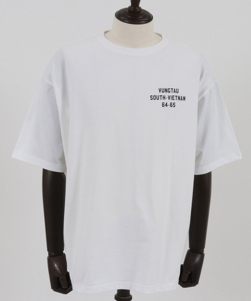 CAMBIO(カンビオ)の「mt8951- ビッグシルエットプリントTシャツ(Vietjan)(Tシャツ/カットソー・メンズ・グレー/ホワイト/ピンク・S/M/L/XL)」の21枚目の写真
