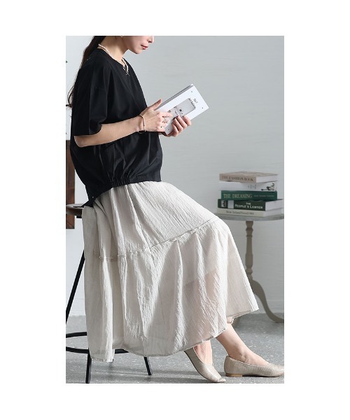 セール】切り替えステッチフレアスカート（スカート）｜Sawa a la mode