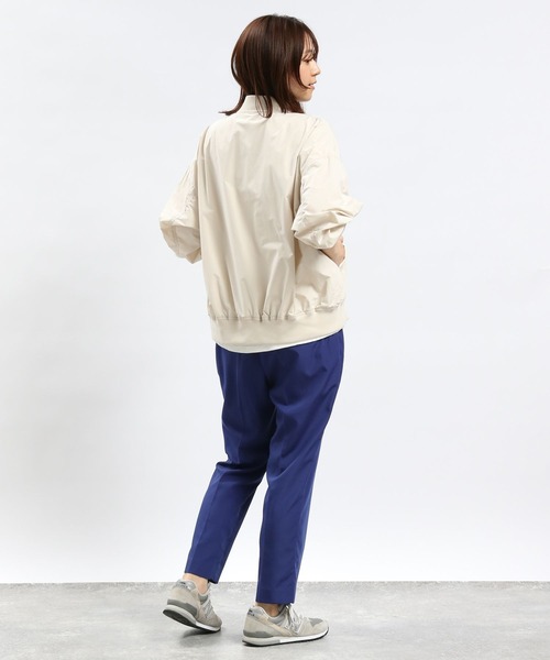 GLOBAL WORK Smile Seed Store（グローバルワーク スマイルシードストア）の「ワッフルＴシャツ/フレンチスリーブ/994858（Tシャツ/カットソー・レディース・アイボリー/ブラック/オフホワイト/ホワイト×ブラック・X-LARGE/MEDIUM/LARGE/SMALL）」の6枚目の写真