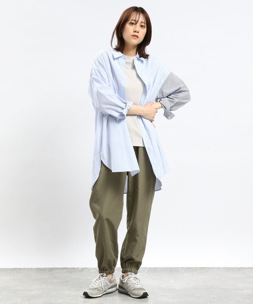 GLOBAL WORK Smile Seed Store（グローバルワーク スマイルシードストア）の「ワッフルＴシャツ/フレンチスリーブ/994858（Tシャツ/カットソー・レディース・アイボリー/ブラック/オフホワイト/ホワイト×ブラック・X-LARGE/MEDIUM/LARGE/SMALL）」の11枚目の写真