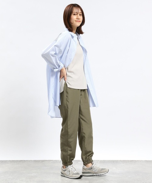 GLOBAL WORK Smile Seed Store（グローバルワーク スマイルシードストア）の「ワッフルＴシャツ/フレンチスリーブ/994858（Tシャツ/カットソー・レディース・アイボリー/ブラック/オフホワイト/ホワイト×ブラック・X-LARGE/MEDIUM/LARGE/SMALL）」の12枚目の写真