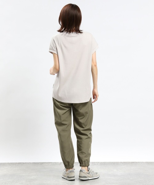 GLOBAL WORK Smile Seed Store（グローバルワーク スマイルシードストア）の「ワッフルＴシャツ/フレンチスリーブ/994858（Tシャツ/カットソー・レディース・アイボリー/ブラック/オフホワイト/ホワイト×ブラック・X-LARGE/MEDIUM/LARGE/SMALL）」の15枚目の写真