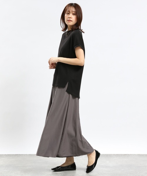 GLOBAL WORK Smile Seed Store（グローバルワーク スマイルシードストア）の「ワッフルＴシャツ/フレンチスリーブ/994858（Tシャツ/カットソー・レディース・アイボリー/ブラック/オフホワイト/ホワイト×ブラック・X-LARGE/MEDIUM/LARGE/SMALL）」の22枚目の写真