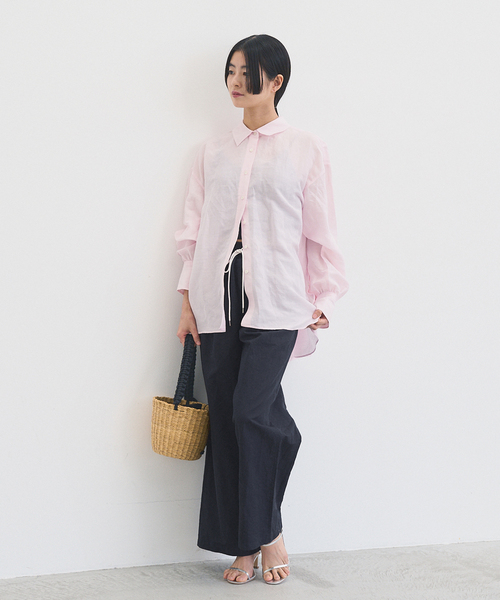 IENA(イエナ)の「ウェザーマリンイージーパンツ(その他パンツ・レディース・アイボリー/カーキ/ネイビー・34/36/38)」の4枚目の写真