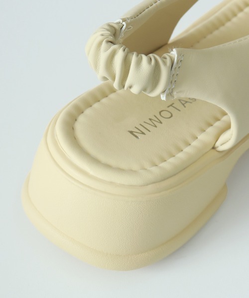 Miniministore（ミニミニストア）の「厚底サンダル クロスベルト 美脚 韓国夏（サンダル・レディース・アイボリー/イエロー×グリーン/ブラック・25.0cm/24.5cm/24.0cm/23.5cm/23.0cm/22.5cm）」の15枚目の写真