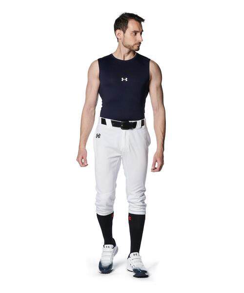 UNDER ARMOUR(アンダーアーマー)の「【使用禁止】UAヒートギアアーマー コンプレッション スリーブレス クルーネック シャツ(ベースボール/メンズ)(Tシャツ/カットソー・メンズ・ネイビー・L/M)」の3枚目の写真