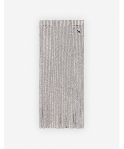 BABY FOX PATCH RIBBED MIDI SKIRT