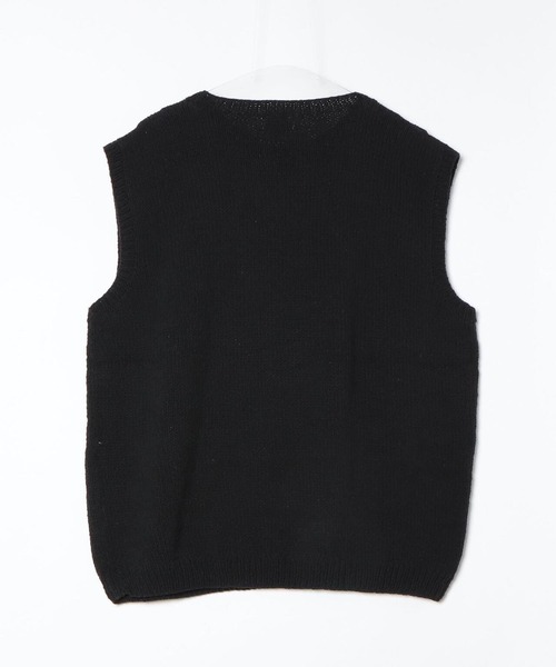 niche.(ニッチ)の「MacMahon Knitting Mills /マクマホンニッティングミルズ 別注BlackFlowerVest(ニット/セーター・メンズ・ピンク・F)」の11枚目の写真