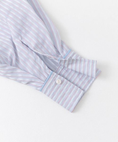 SENSE OF PLACE by URBAN RESEARCH(センスオブプレイスバイアーバンリサーチ)の「シアーストライプシャツ(シャツ/ブラウス・レディース・ブルー系その他/イエロー系その他/グレー系その他/グリーン系その他・ONE)」の17枚目の写真