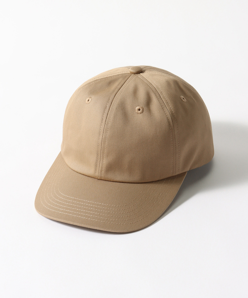 KIJIMA TAKAYUKI(キジマ タカユキ)の「KIJIMA TAKAYUKI (キジマ タカユキ) COTTON CHINO 6PANEL CAP #E-008B(ハット・メンズ・ナチュラル/ブラック/キャメル・FREE)」の3枚目の写真