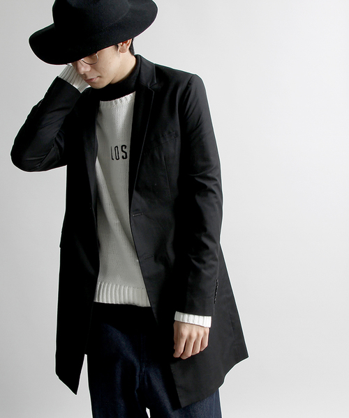 WEGO(ウィゴー)の「WEGO/ノッチド2ボタンチェスターコート(チェスターコート・メンズ・グレー系その他/ベージュ/グレー/ブラック・MEDIUM/LARGE)」の2枚目の写真