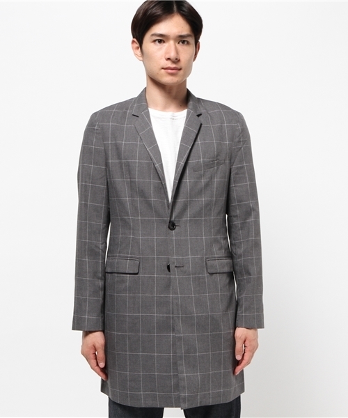 WEGO(ウィゴー)の「WEGO/ノッチド2ボタンチェスターコート(チェスターコート・メンズ・グレー系その他/ベージュ/グレー/ブラック・MEDIUM/LARGE)」の15枚目の写真