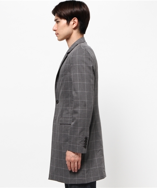 WEGO(ウィゴー)の「WEGO/ノッチド2ボタンチェスターコート(チェスターコート・メンズ・グレー系その他/ベージュ/グレー/ブラック・MEDIUM/LARGE)」の9枚目の写真