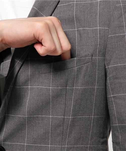 WEGO(ウィゴー)の「WEGO/ノッチド2ボタンチェスターコート(チェスターコート・メンズ・グレー系その他/ベージュ/グレー/ブラック・MEDIUM/LARGE)」の13枚目の写真