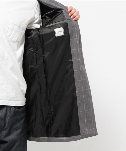 WEGO(ウィゴー)の「WEGO/ノッチド2ボタンチェスターコート(チェスターコート・メンズ・グレー系その他/ベージュ/グレー/ブラック・MEDIUM/LARGE)」の7枚目の写真