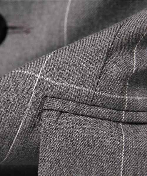 WEGO(ウィゴー)の「WEGO/ノッチド2ボタンチェスターコート(チェスターコート・メンズ・グレー系その他/ベージュ/グレー/ブラック・MEDIUM/LARGE)」の8枚目の写真