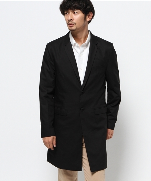 WEGO(ウィゴー)の「WEGO/ノッチド2ボタンチェスターコート(チェスターコート・メンズ・グレー系その他/ベージュ/グレー/ブラック・MEDIUM/LARGE)」の19枚目の写真