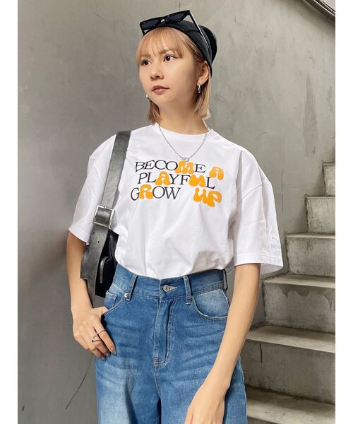 PUMA(プーマ)の「【MURUA×PUMA】ハイドメッセージTシャツ(Tシャツ/カットソー・レディース・ブラック/ホワイト・FREE)」の5枚目の写真
