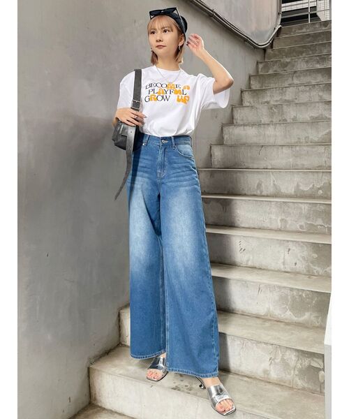 PUMA(プーマ)の「【MURUA×PUMA】ハイドメッセージTシャツ(Tシャツ/カットソー・レディース・ブラック/ホワイト・FREE)」の6枚目の写真