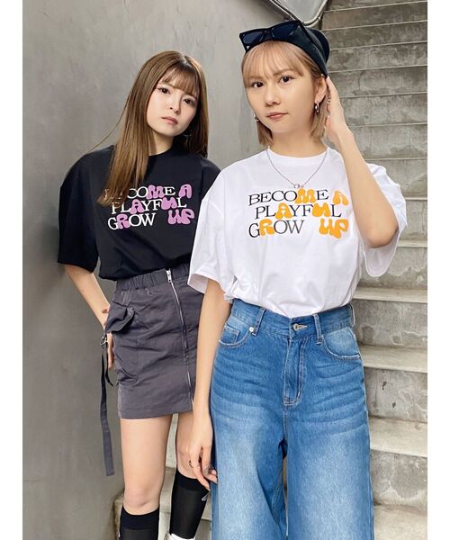 PUMA(プーマ)の「【MURUA×PUMA】ハイドメッセージTシャツ(Tシャツ/カットソー・レディース・ブラック/ホワイト・FREE)」の12枚目の写真