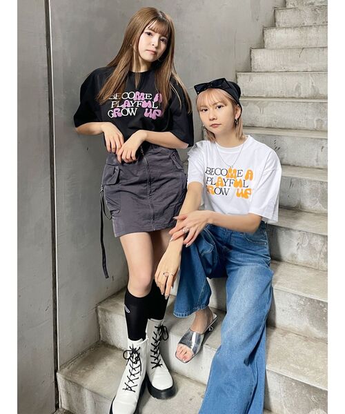 PUMA(プーマ)の「【MURUA×PUMA】ハイドメッセージTシャツ(Tシャツ/カットソー・レディース・ブラック/ホワイト・FREE)」の13枚目の写真
