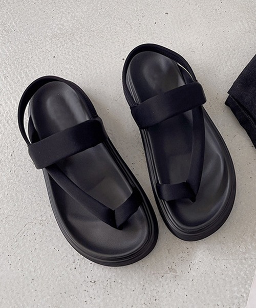 Miniministore(ミニミニストア)の「トングサンダル 厚底 ビーチサンダル 夏(サンダル・レディース・カーキ/ブラック・23.5cm/24.0cm/25.0cm/24.5cm/23.0cm/22.5cm)」の5枚目の写真