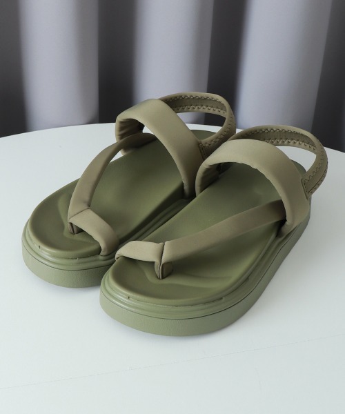 Miniministore(ミニミニストア)の「トングサンダル 厚底 ビーチサンダル 夏(サンダル・レディース・カーキ/ブラック・23.5cm/24.0cm/25.0cm/24.5cm/23.0cm/22.5cm)」の10枚目の写真