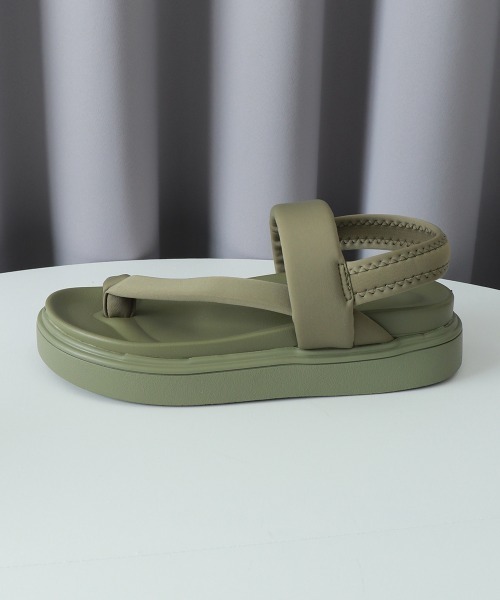 Miniministore(ミニミニストア)の「トングサンダル 厚底 ビーチサンダル 夏(サンダル・レディース・カーキ/ブラック・23.5cm/24.0cm/25.0cm/24.5cm/23.0cm/22.5cm)」の22枚目の写真