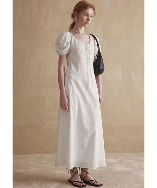 Fano Studios Uネック パフスリーブワンピース Fano Studios(ファノ ストゥディオズ)の「Uネック ドロー