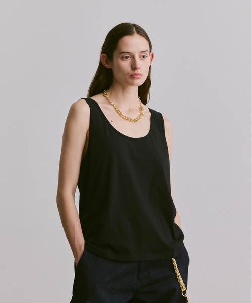 soerte（ソエルテ）の「sleeveless cut and sewn (plain)/ノースリーブカットソー（プレーン）（タンクトップ・メンズ・ブラック/グレー/ホワイト・3/2/1）」の2枚目の写真