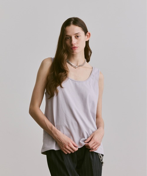 soerte（ソエルテ）の「sleeveless cut and sewn (plain)/ノースリーブカットソー（プレーン）（タンクトップ・メンズ・ブラック/グレー/ホワイト・3/2/1）」の16枚目の写真