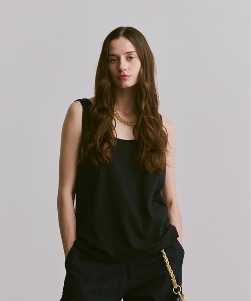 soerte（ソエルテ）の「sleeveless cut and sewn (plain)/ノースリーブカットソー（プレーン）（タンクトップ・メンズ・ブラック/グレー/ホワイト・3/2/1）」の17枚目の写真