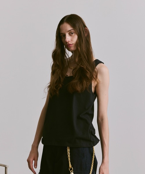 soerte（ソエルテ）の「sleeveless cut and sewn (plain)/ノースリーブカットソー（プレーン）（タンクトップ・メンズ・ブラック/グレー/ホワイト・3/2/1）」の19枚目の写真