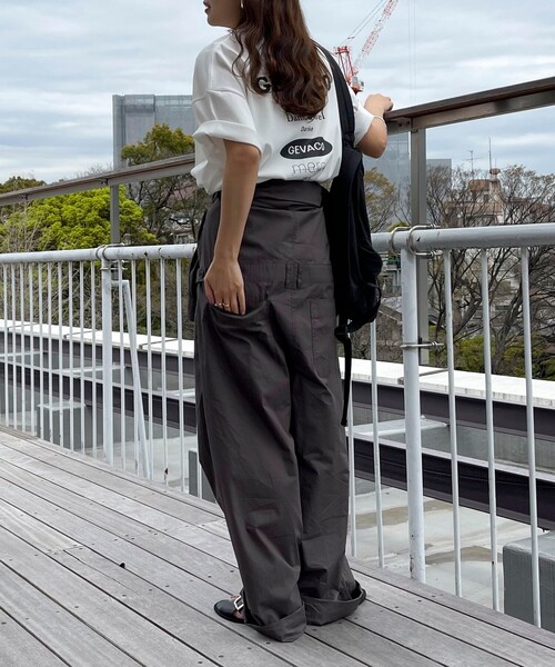 fredy emue(フレディエミュ)の「【GEVACO/ゲバコ】バックプリントオーバーサイズTシャツ(Tシャツ/カットソー・レディース・ブラック/オフホワイト/ネイビー・38)」の12枚目の写真