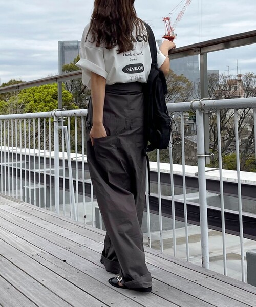 fredy emue(フレディエミュ)の「【GEVACO/ゲバコ】バックプリントオーバーサイズTシャツ(Tシャツ/カットソー・レディース・ブラック/オフホワイト/ネイビー・38)」の13枚目の写真