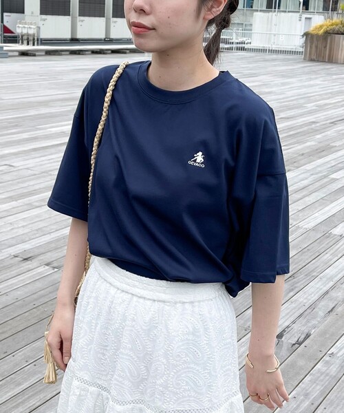 fredy emue(フレディエミュ)の「【GEVACO/ゲバコ】バックプリントオーバーサイズTシャツ(Tシャツ/カットソー・レディース・ブラック/オフホワイト/ネイビー・38)」の15枚目の写真