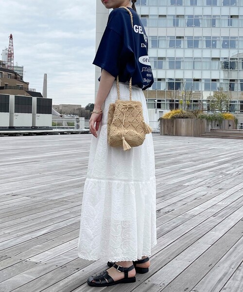 fredy emue(フレディエミュ)の「【GEVACO/ゲバコ】バックプリントオーバーサイズTシャツ(Tシャツ/カットソー・レディース・ブラック/オフホワイト/ネイビー・38)」の20枚目の写真