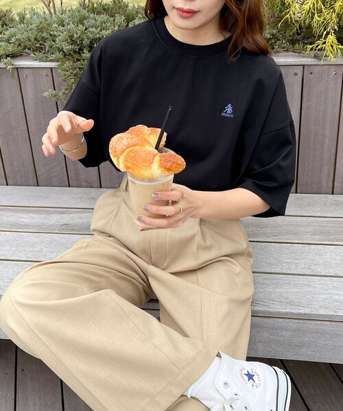fredy emue(フレディエミュ)の「【GEVACO/ゲバコ】バックプリントオーバーサイズTシャツ(Tシャツ/カットソー・レディース・ブラック/オフホワイト/ネイビー・38)」の22枚目の写真