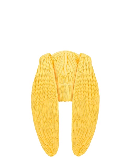 Charles Jeffrey Loverboy（チャールズジェフリーラバーボーイ）の「CHUNKY RABBIT BEANIE（ニットキャップ/ビーニー・レディース・ブラック/ホワイト系その他/パープル/イエロー・ONE SIZE）」の10枚目の写真