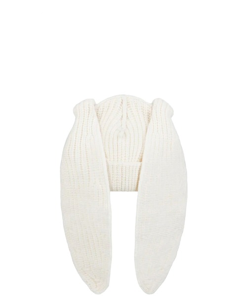 Charles Jeffrey Loverboy（チャールズジェフリーラバーボーイ）の「CHUNKY RABBIT BEANIE（ニットキャップ/ビーニー・レディース・ブラック/ホワイト系その他/パープル/イエロー・ONE SIZE）」の8枚目の写真