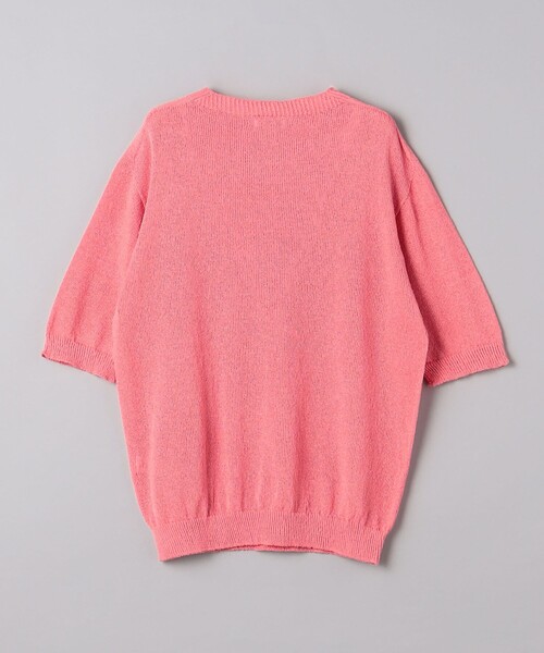 UNITED ARROWS(ユナイテッドアローズ)の「ワシ ホールガーメント ニットTシャツ「SLOW & 」(Tシャツ/カットソー・メンズ・ピンク/ベージュ/パープル・M/L/S)」の7枚目の写真