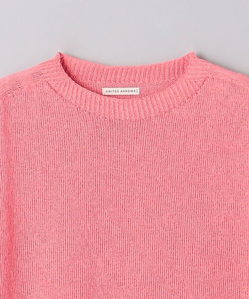 UNITED ARROWS(ユナイテッドアローズ)の「ワシ ホールガーメント ニットTシャツ「SLOW & 」(Tシャツ/カットソー・メンズ・ピンク/ベージュ/パープル・M/L/S)」の8枚目の写真