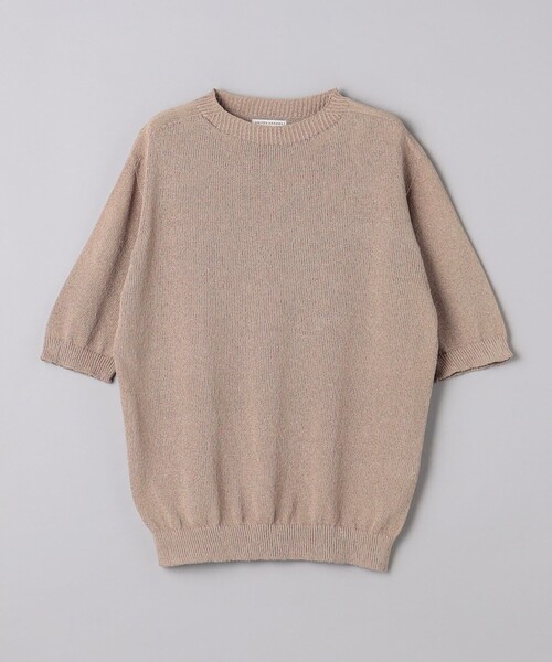 UNITED ARROWS(ユナイテッドアローズ)の「ワシ ホールガーメント ニットTシャツ「SLOW & 」(Tシャツ/カットソー・メンズ・ピンク/ベージュ/パープル・M/L/S)」の18枚目の写真