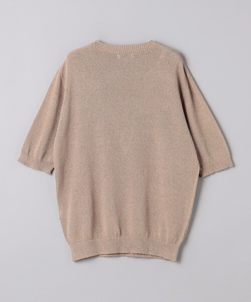 UNITED ARROWS(ユナイテッドアローズ)の「ワシ ホールガーメント ニットTシャツ「SLOW & 」(Tシャツ/カットソー・メンズ・ピンク/ベージュ/パープル・M/L/S)」の19枚目の写真