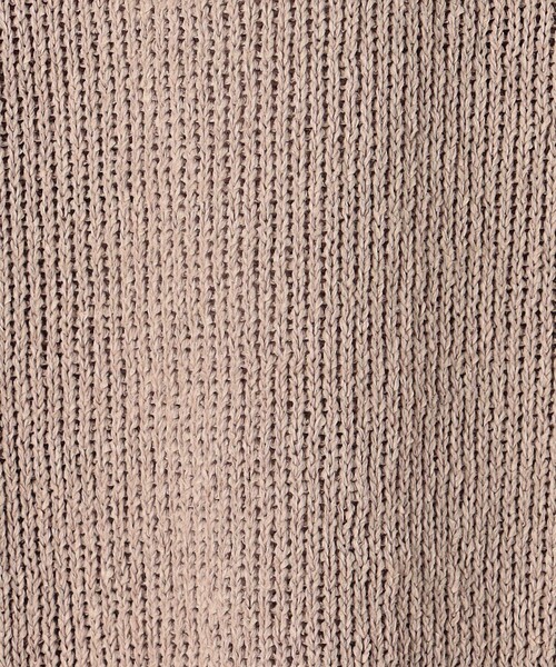 UNITED ARROWS(ユナイテッドアローズ)の「ワシ ホールガーメント ニットTシャツ「SLOW & 」(Tシャツ/カットソー・メンズ・ピンク/ベージュ/パープル・M/L/S)」の21枚目の写真