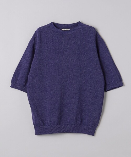 UNITED ARROWS(ユナイテッドアローズ)の「ワシ ホールガーメント ニットTシャツ「SLOW & 」(Tシャツ/カットソー・メンズ・ピンク/ベージュ/パープル・M/L/S)」の22枚目の写真