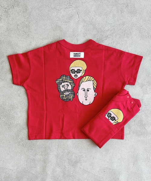 HOGAN RANCH WEAR(ホーガンランチウエア)の「ポケットひょっこりTシャツ(kids/XS~LL)(Tシャツ/カットソー・キッズ・レッド/ブラック/オフホワイト・LL/L/M/S/XS)」の3枚目の写真