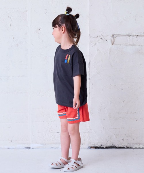 HOGAN RANCH WEAR(ホーガンランチウエア)の「ポケットひょっこりTシャツ(kids/XS~LL)(Tシャツ/カットソー・キッズ・レッド/ブラック/オフホワイト・LL/L/M/S/XS)」の6枚目の写真